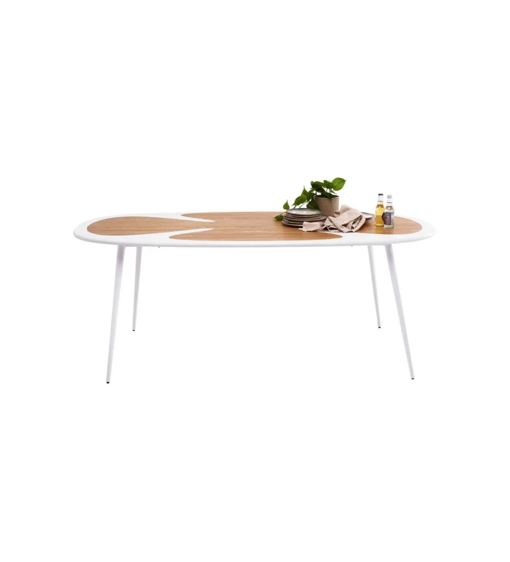 Stół PETAL 200 x 100 cm naturalny biały*KARE Clearance