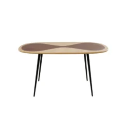 Stół PETAL 150 x 90 cm naturalny czarny*KARE Sale