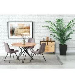 Stół PIXEL II 120 cm w kolorze dąb złoty*Halmar New