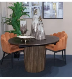 Stół RACTA 120 cm drewno mango brązowy*Exclusivas Best