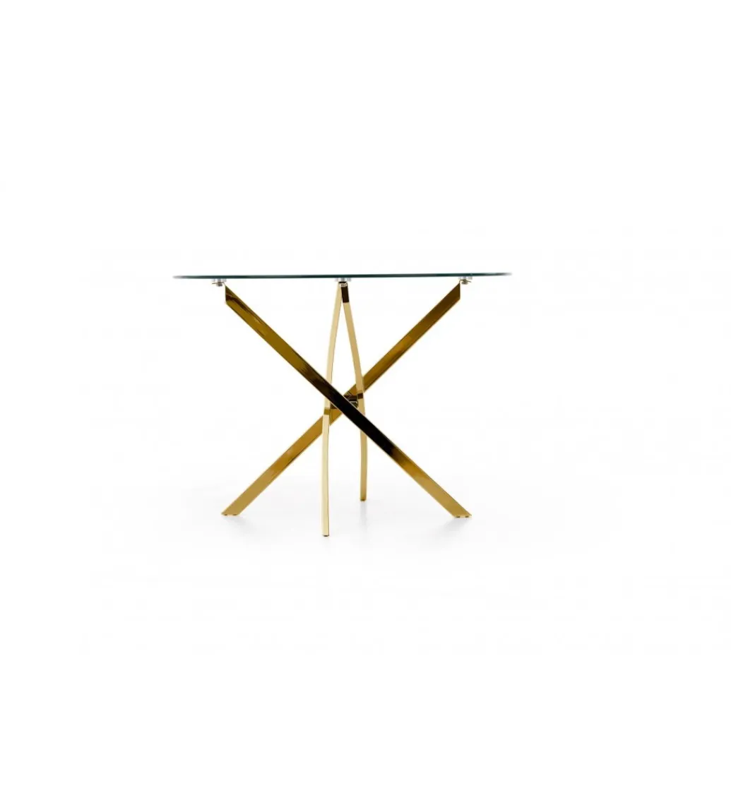Stół RAYMOND 100 cm transparentny*Halmar Clearance