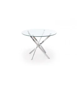 Stół RAYMOND 100 cm transparentny*Halmar Clearance