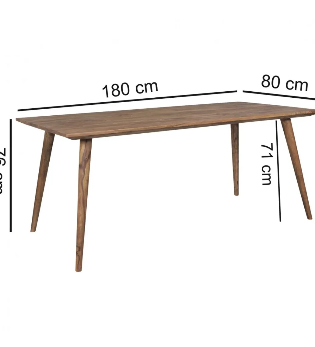 Stół REPA 180 cm drewno shesham*WOHNLING, GERMANY Outlet