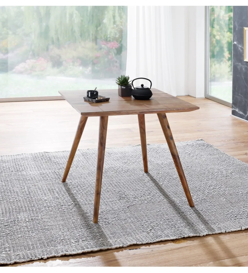 Stół REPA 80 cm drewno shesham*WOHNLING, GERMANY Hot
