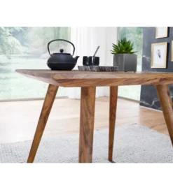 Stół REPA 80 cm drewno shesham*WOHNLING, GERMANY Hot