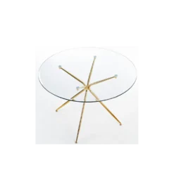 Stół RONDO 100 cm transparentny*Halmar Outlet