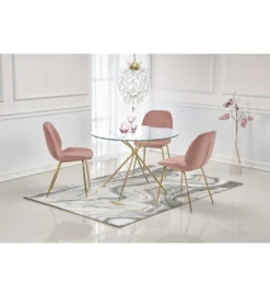 Stół RONDO 100 cm transparentny*Halmar Outlet