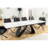Stół rozkładany AMININ 180 cm - 260 cm ceramika w optyce białego marmuru*Invicta Interior Discount