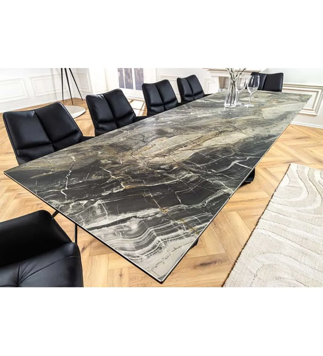 Stół rozkładany AMININ 180 cm - 260 cm ceramika w optyce marmuru*Invicta Interior Sale
