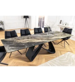 Stół rozkładany AMININ 180 cm - 260 cm ceramika w optyce marmuru*Invicta Interior Sale