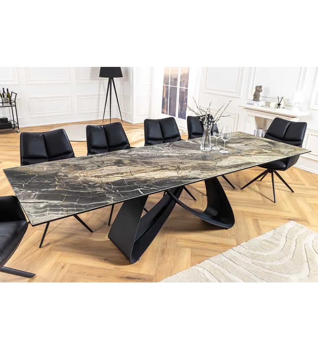 Stół rozkładany AMININ 180 cm - 260 cm ceramika w optyce marmuru*Invicta Interior Sale