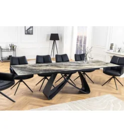 Stół rozkładany AMININ 180 cm - 260 cm ceramika w optyce marmuru*Invicta Interior Sale