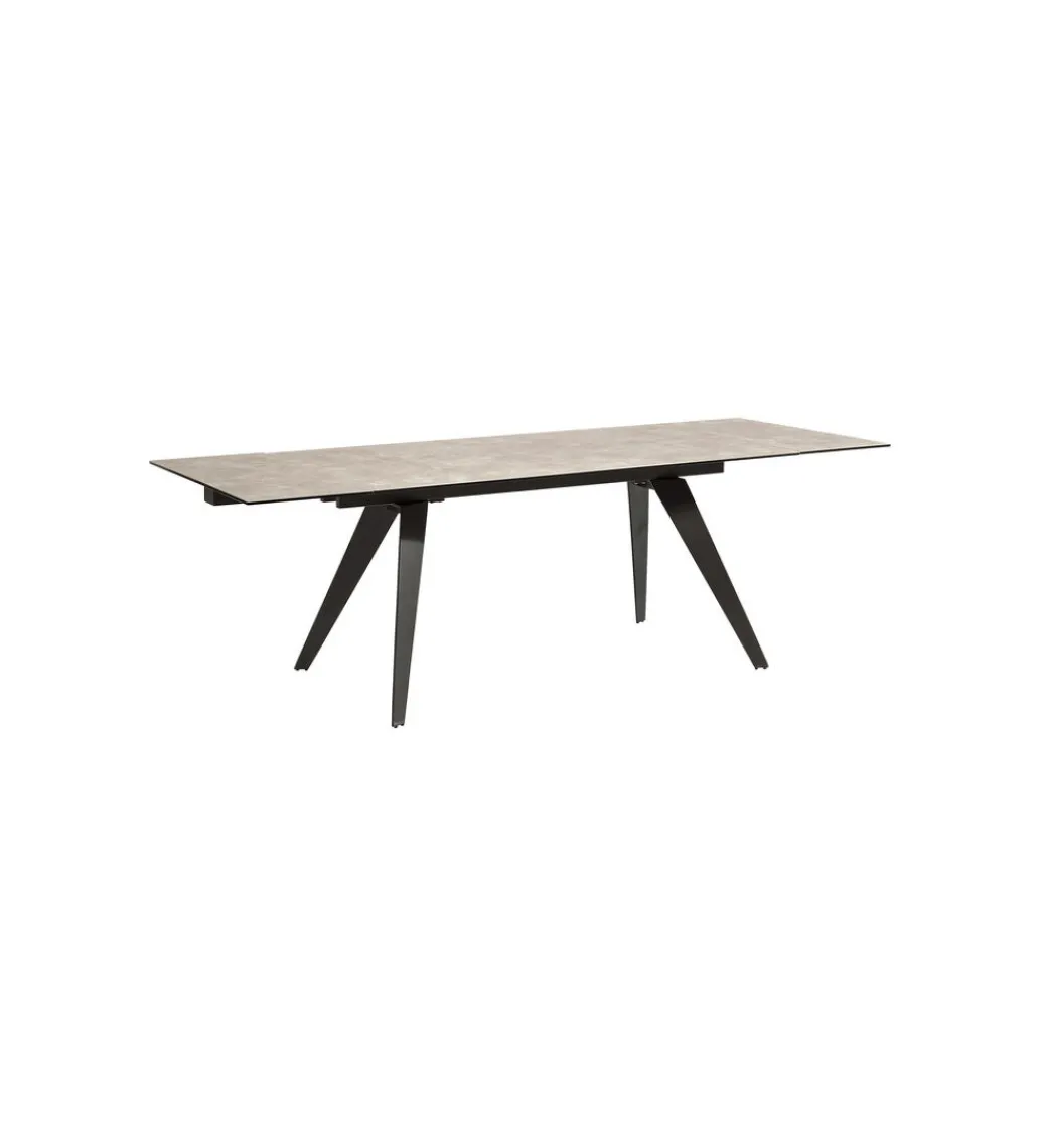 Stół rozkładany AMSTERDAM od 160 do 240 cm ceramika czarna szkło*KDesign Clearance