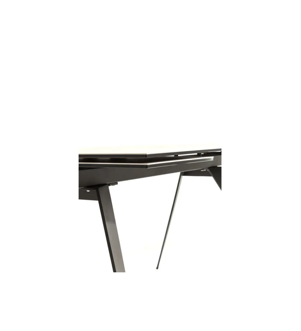 Stół rozkładany AMSTERDAM od 160 do 240 cm ceramika czarna szkło*KDesign Clearance