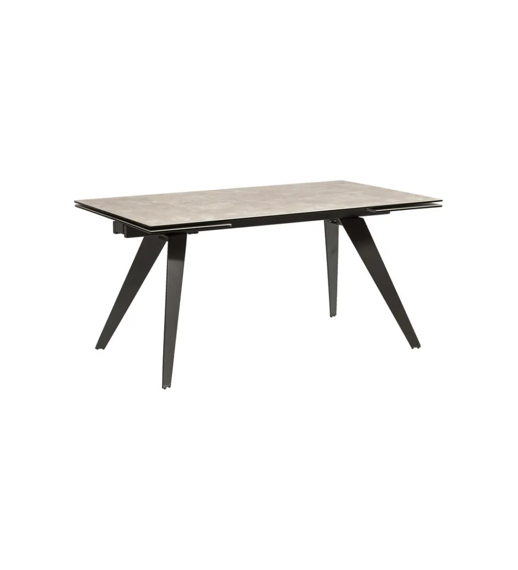 Stół rozkładany AMSTERDAM od 160 do 240 cm ceramika czarna szkło*KDesign Clearance