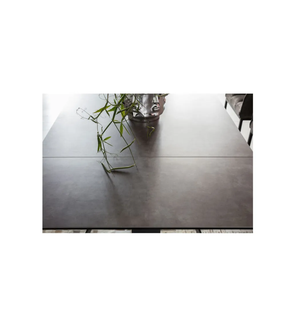 Stół rozkładany AMSTERDAM od 160 do 240 cm ceramika czarna szkło*KDesign Clearance