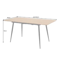 Stół rozkładany APARTMENT od 120 do 160 cm naturalny*Invicta Interior