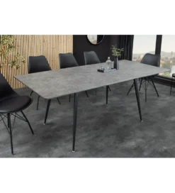 Stół rozkładany APARTMENT od 120 do 160 cm szary*Invicta Interior Outlet