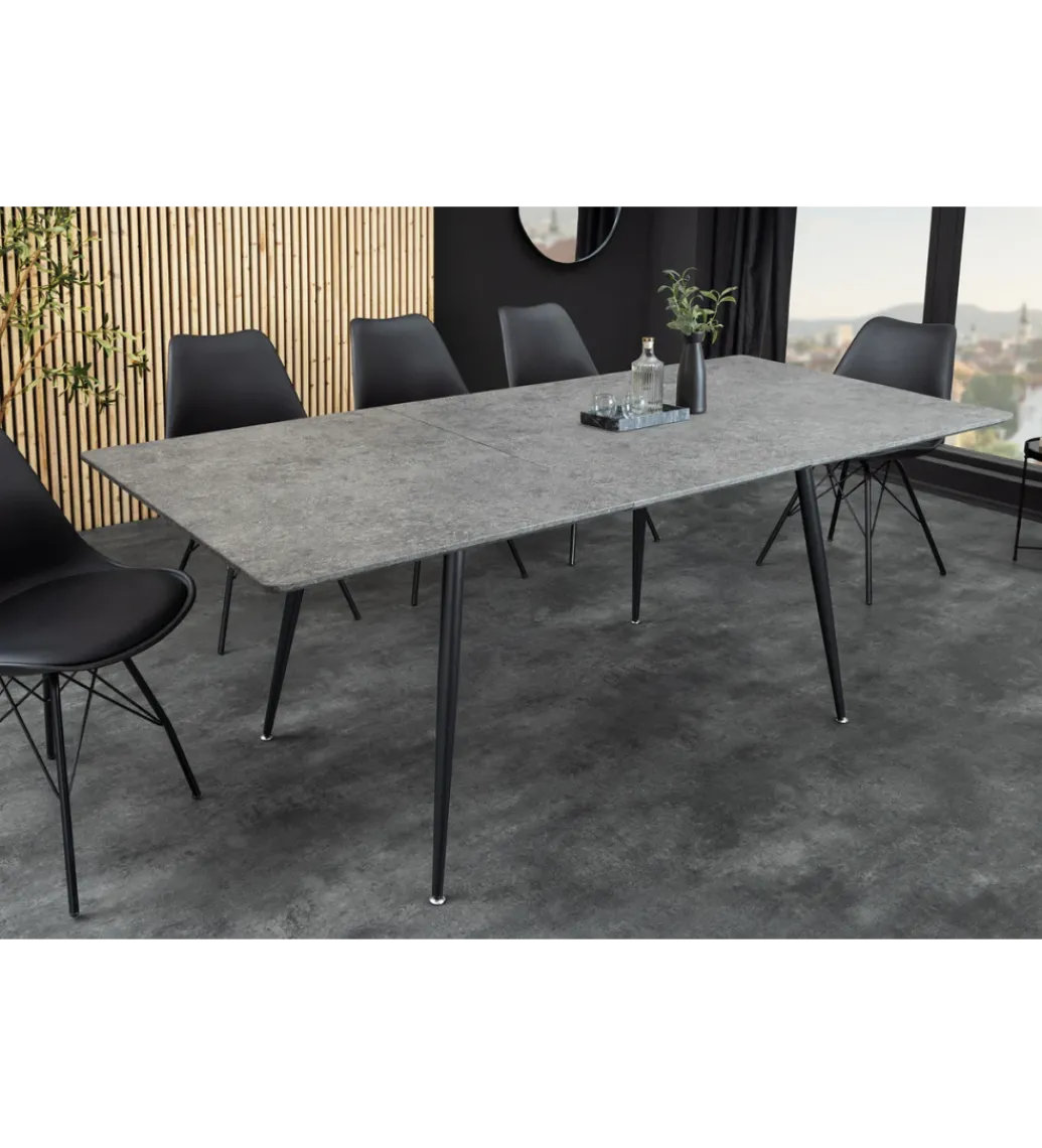 Stół rozkładany APARTMENT od 120 do 160 cm szary*Invicta Interior Outlet