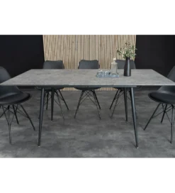 Stół rozkładany APARTMENT od 120 do 160 cm szary*Invicta Interior Outlet