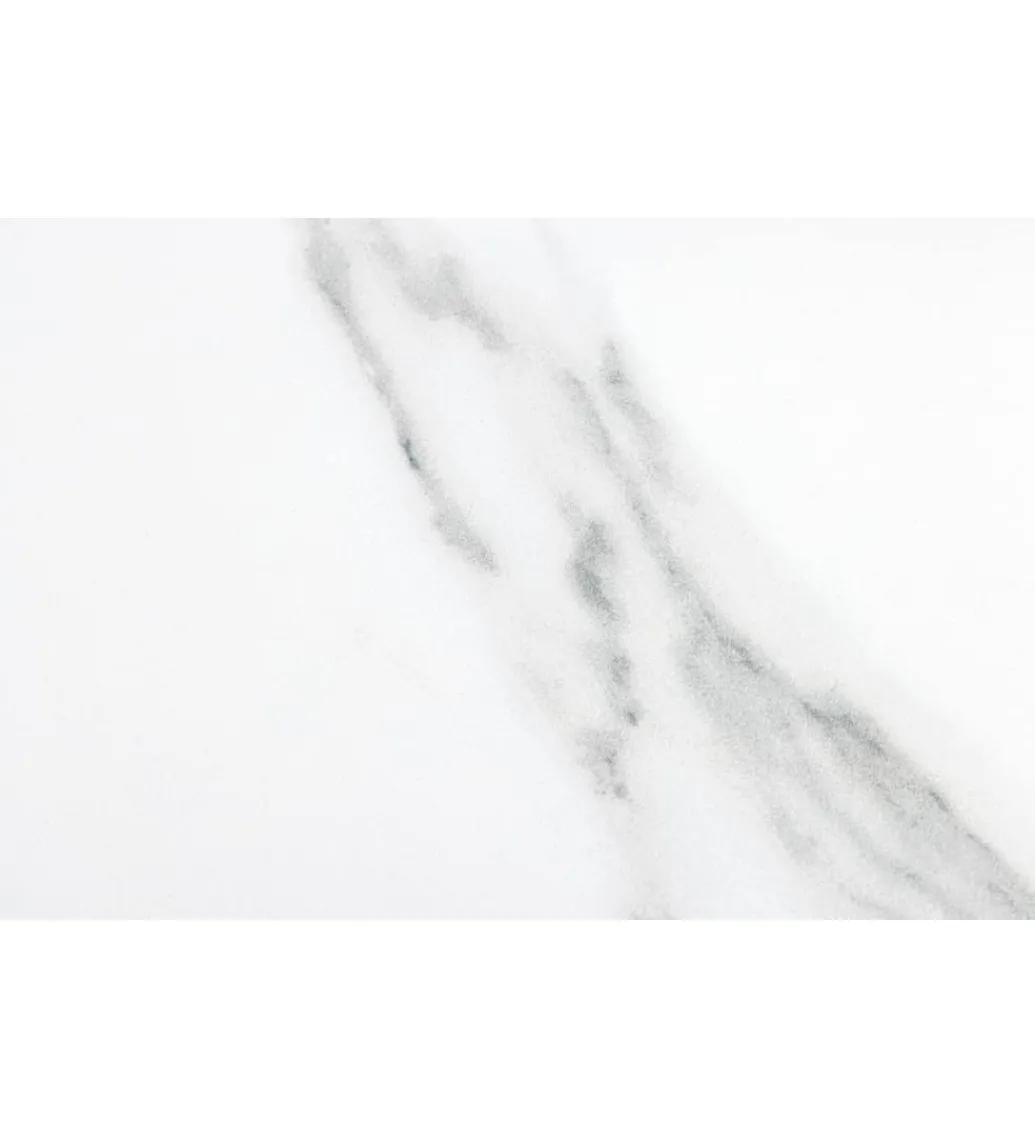 Stół rozkładany ARKANSAS 160 cm - 200 cm ceramika w optyce białego marmuru*Invicta Interior New