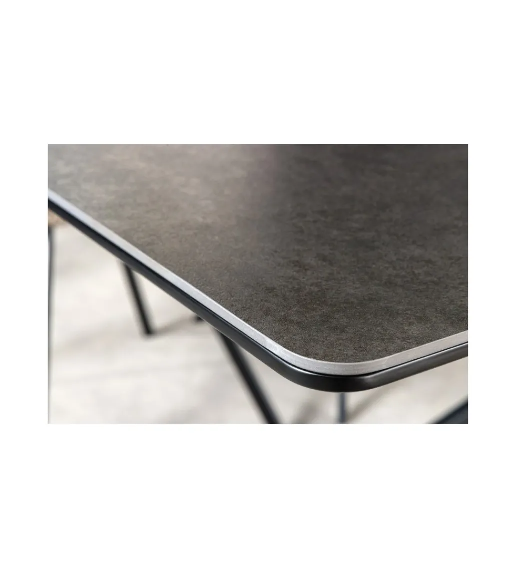 Stół Rozkładany ARKANSAS 160 Cm - 200 Cm ceramika w optyce antracytowego marmuru*Invicta Interior Discount