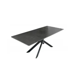 Stół Rozkładany ARKANSAS 160 Cm - 200 Cm ceramika w optyce antracytowego marmuru*Invicta Interior Discount
