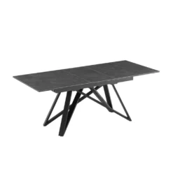 Stół rozkładany ATLAS 160 do 200 cm ceramika w optyce marmuru grafit*Invicta Interior Best