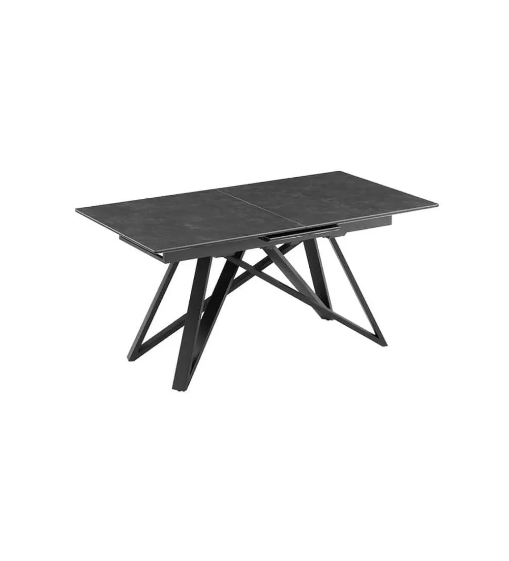 Stół rozkładany ATLAS 160 do 200 cm ceramika w optyce marmuru grafit*Invicta Interior Best