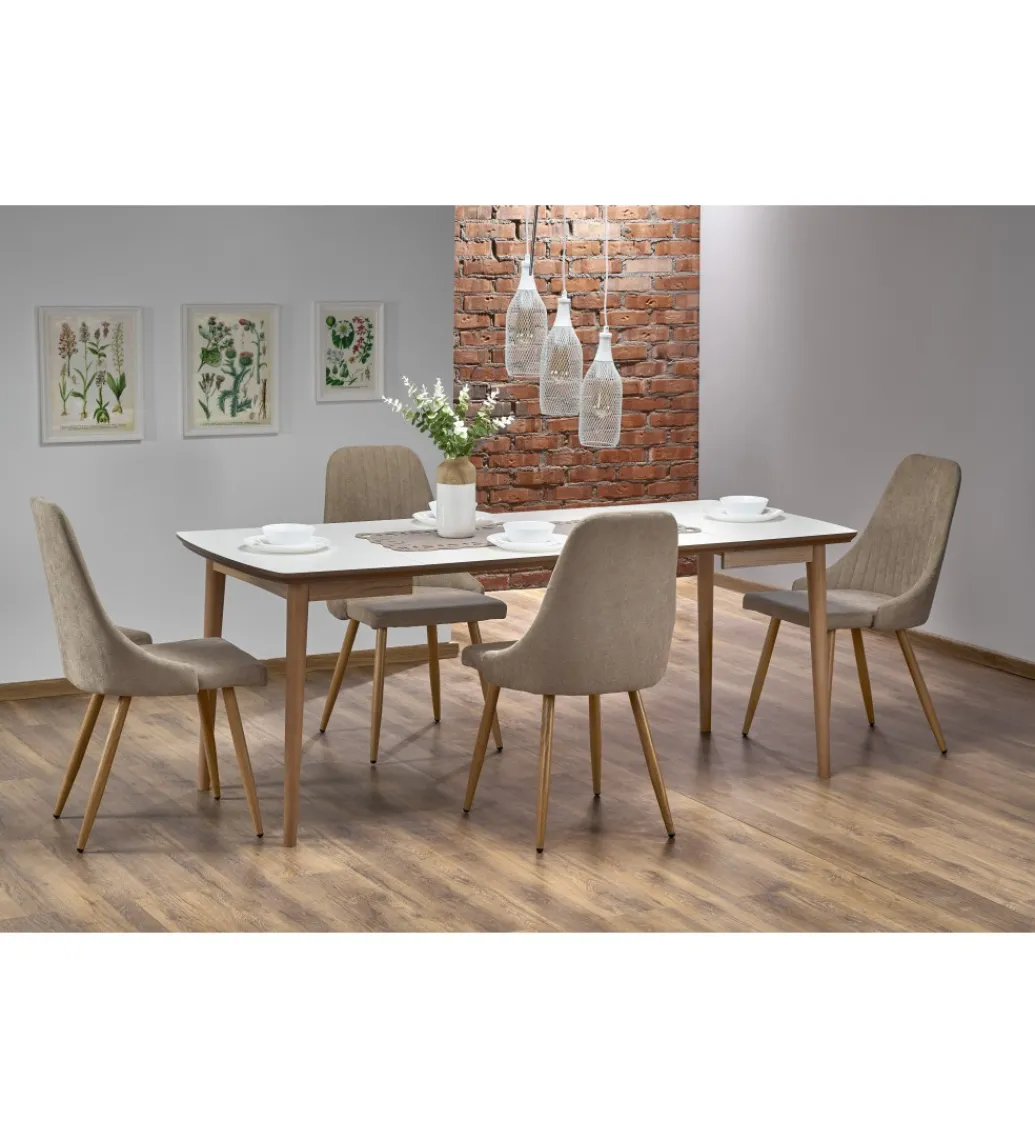Stół rozkładany BARRET 90 cm - 190 cm biały*Halmar Outlet