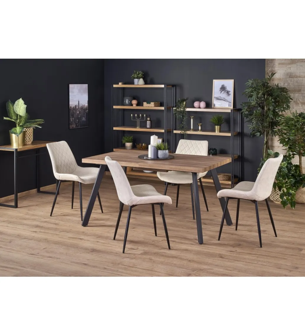 Stół rozkładany BERLIN 140 cm - 180 cm w kolorze orzecha miodowego*Halmar Online