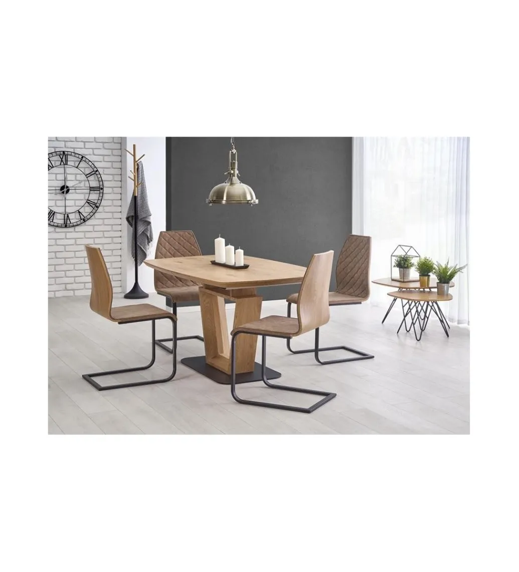 Stół rozkładany BLACKY 160 cm - 220 cm w kolorze dąb złoty*Halmar Hot