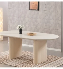 Stół rozkładany COMEDOR od 160 cm do 200 cm beżowy*Exclusivas New