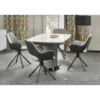 Stół rozkładany DANCAN 160 cm - 220 cm ceramika w optyce białego marmuru*Halmar Discount