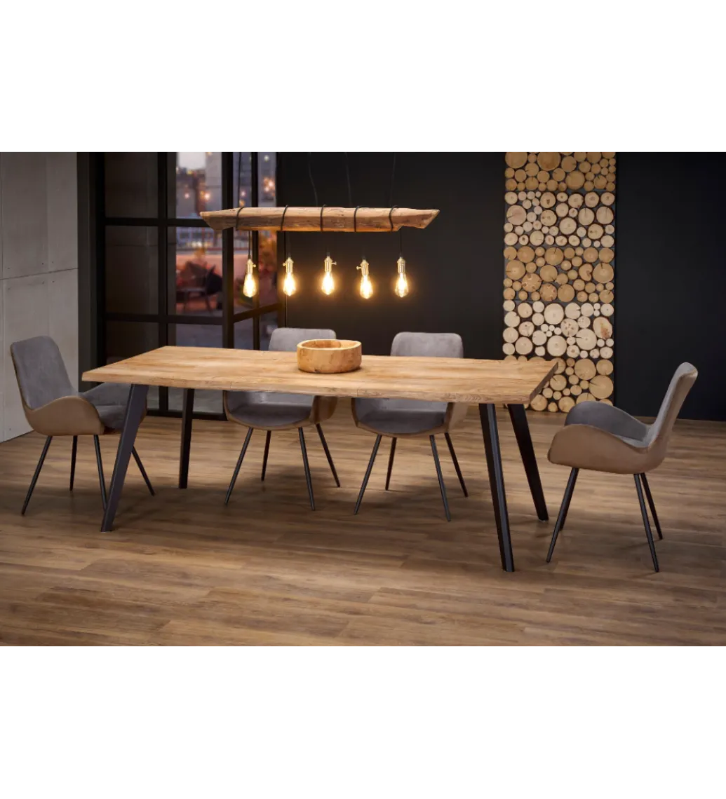 Stół rozkładany DICKSON 120 cm - 180 cm w optyce dąb naturalny*Halmar New