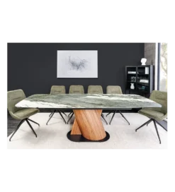 Stół rozkładany ELEMENTS od 180 do 260 cm ceramika efekt marmur taupe*Invicta Interior Online