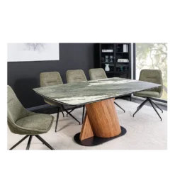 Stół rozkładany ELEMENTS od 180 do 260 cm ceramika efekt marmur taupe*Invicta Interior Online