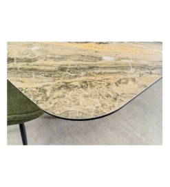 Stół rozkładany ELEMENTS od 180 do 260 cm blat ceramika w optyce marmuru*Invicta Interior Sale