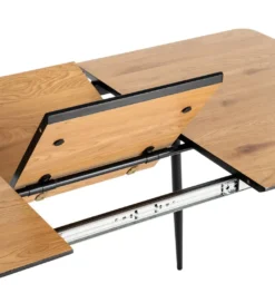 Stół rozkładany ESTANDNO od 120 do 160 cm naturalny czarny*Zona-Design Discount