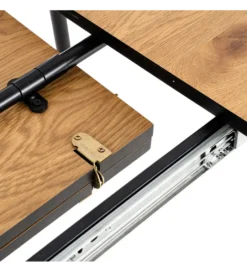 Stół rozkładany ESTANDNO od 120 do 160 cm naturalny czarny*Zona-Design Discount