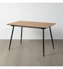 Stół rozkładany ESTANDNO od 120 do 160 cm naturalny czarny*Zona-Design Discount