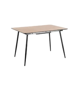 Stół rozkładany ESTANDNO od 120 do 160 cm naturalny czarny*Zona-Design Discount
