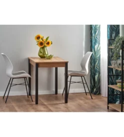 Stół rozkładany GINO 100 cm - 135 cm w kolorze dąb wotan*Halmar Online