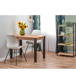 Stół rozkładany GINO 100 cm - 135 cm w kolorze dąb wotan*Halmar Online
