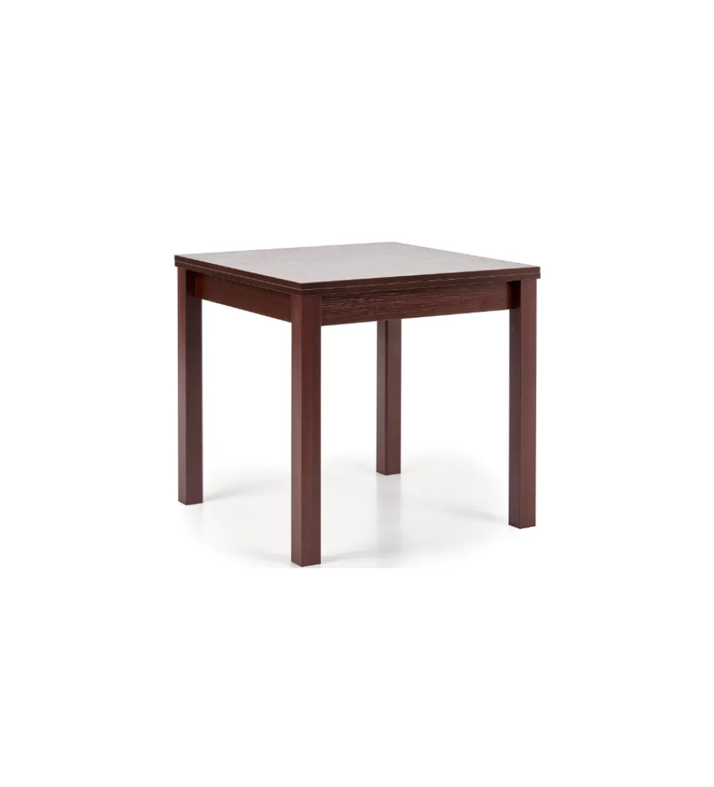 Stół rozkładany GRACJAN 80 cm - 160 cm w kolorze ciemny orzech*Halmar Sale