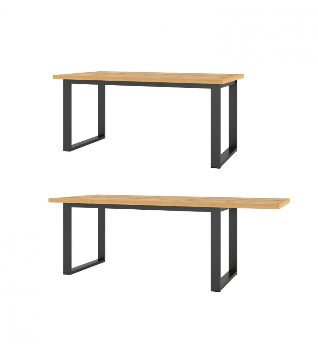 Stół rozkładany Halle 170 cm - 220 cm w optyce dąb wotan*Helvetia Sale