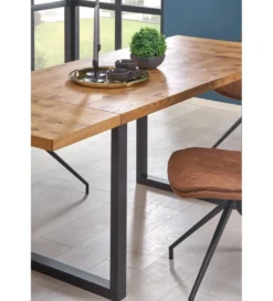 Stół rozkładany HORUS 126 cm - 206 cm w kolorze dąb jasny*Halmar Discount