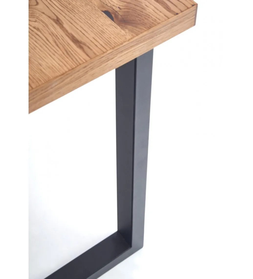 Stół rozkładany HORUS 126 cm - 206 cm w kolorze dąb jasny*Halmar Discount
