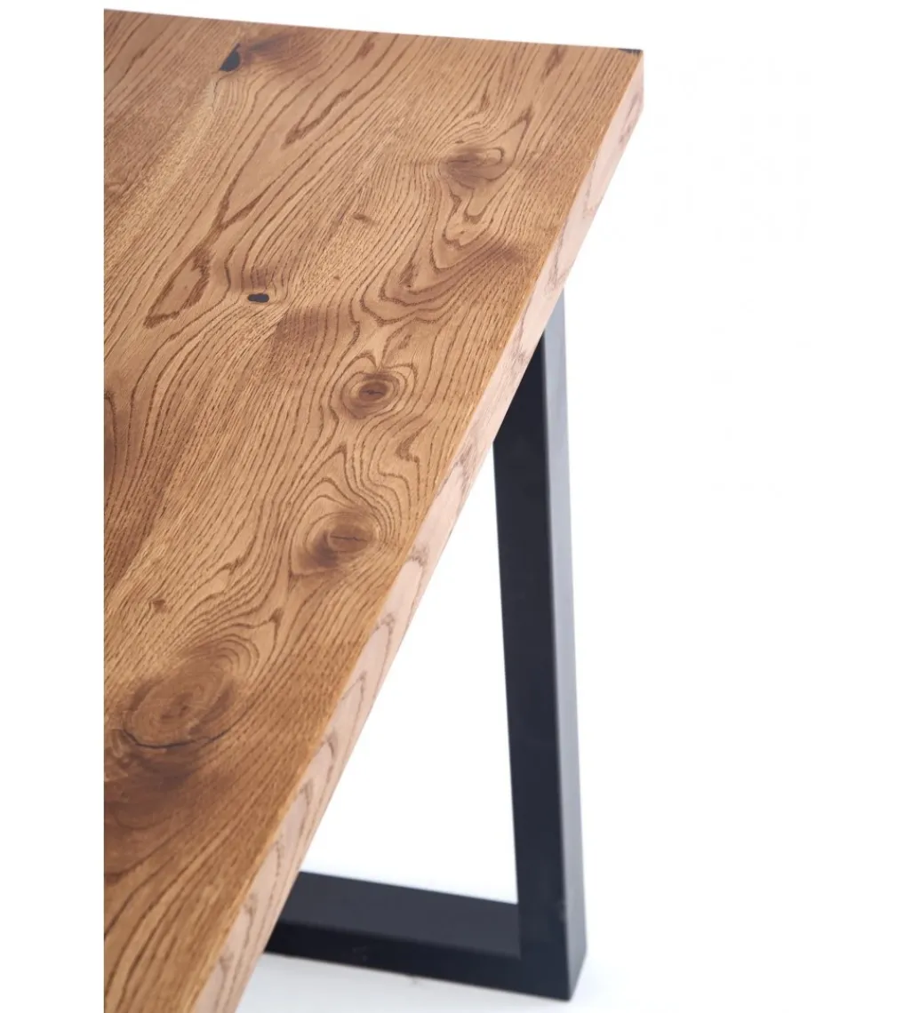 Stół rozkładany HORUS 126 cm - 206 cm w kolorze dąb jasny*Halmar Discount