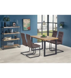 Stół rozkładany HORUS 126 cm - 206 cm w kolorze dąb jasny*Halmar Discount